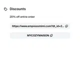 MYCOZYMAISON coupon verification screenshot