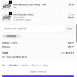 ECOPIN15 coupon verification screenshot