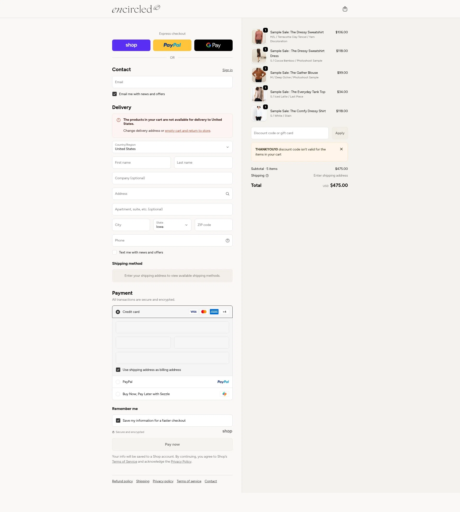 Encircled checkout page showing Encircled promo code box | Screenshot taken by SimplyCodes community member on Jan 1, 2026