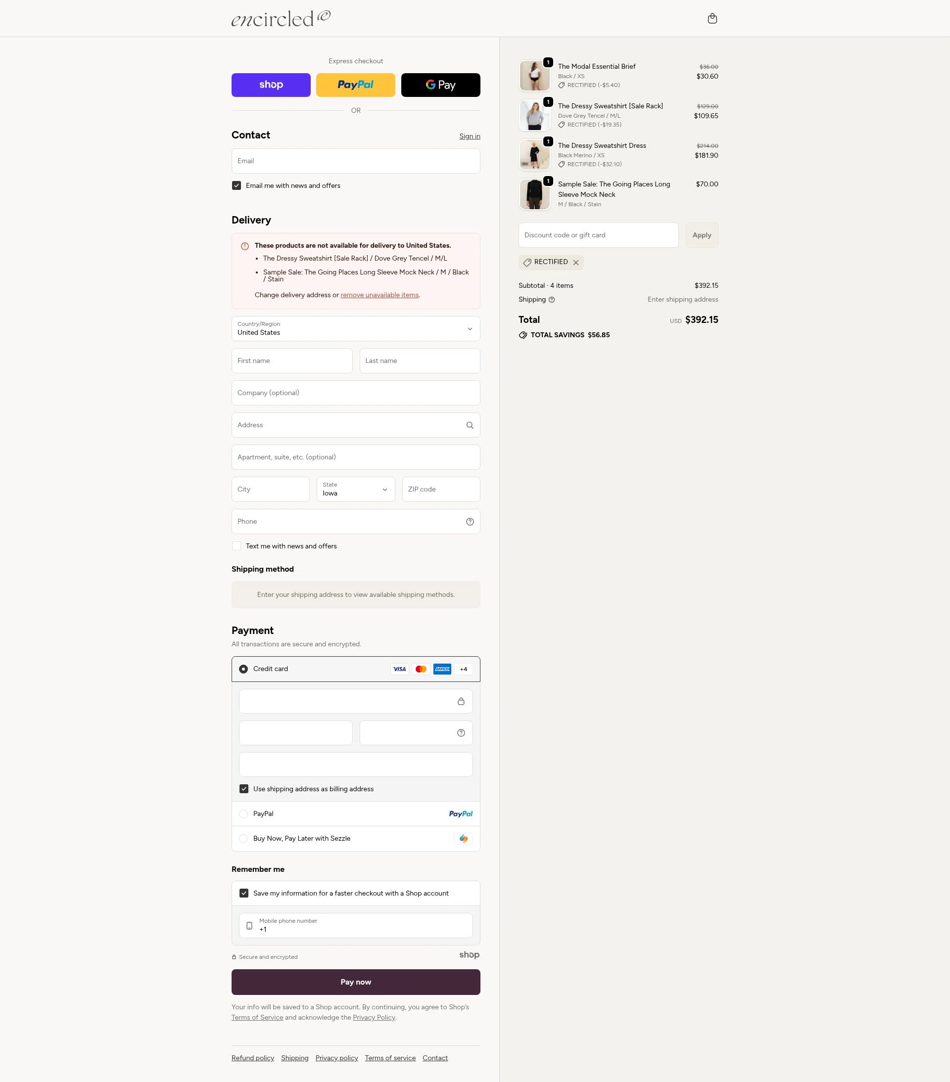 Encircled checkout page showing Encircled promo code box | Screenshot taken by SimplyCodes community member on Dec 4, 2025
