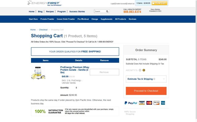 EnergyFirst checkout page showing EnergyFirst promo code box | Screenshot taken by SimplyCodes community member on Jul 25, 2025