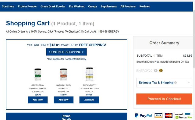 EnergyFirst checkout page showing EnergyFirst promo code box | Screenshot taken by SimplyCodes community member on Jul 25, 2025