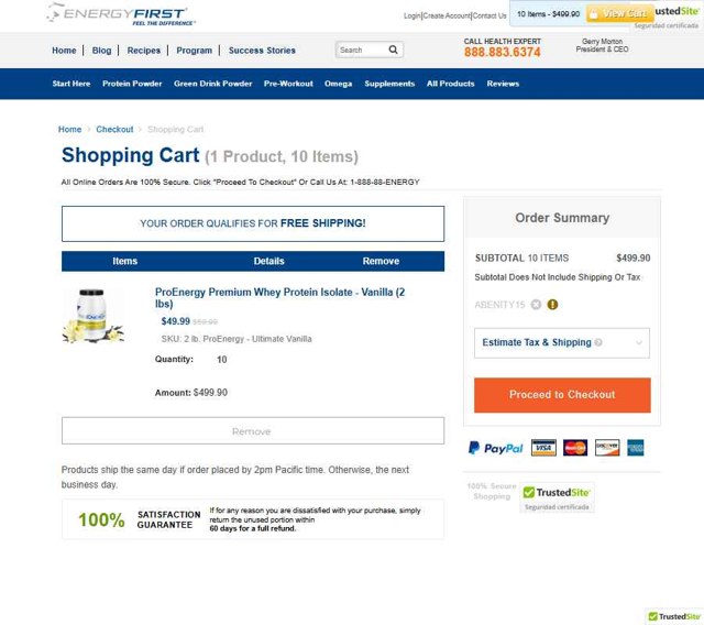 EnergyFirst checkout page showing EnergyFirst promo code box | Screenshot taken by SimplyCodes community member on Jul 25, 2025