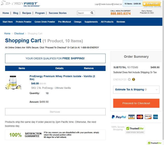 EnergyFirst checkout page showing EnergyFirst promo code box | Screenshot taken by SimplyCodes community member on Jul 25, 2025