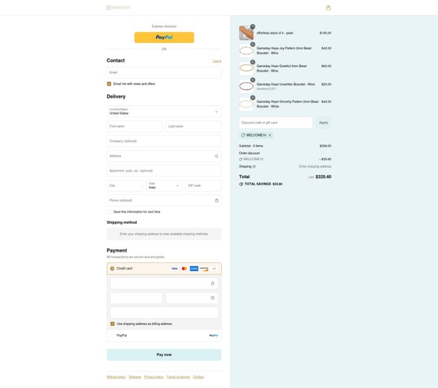 Enewton Design checkout page showing Enewton Design promo code box | Screenshot taken by SimplyCodes community member on Sep 2, 2025