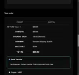 Enhanced Bio Labs coupon verification screenshot