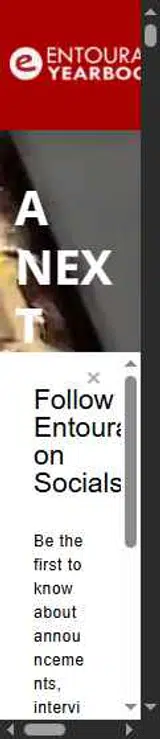 Entourage Yearbooks coupon verification screenshot
