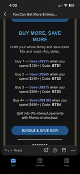 E-Optician coupon verification screenshot