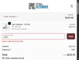 Epic Extender coupon verification screenshot