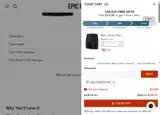 Epic Fits coupon verification screenshot