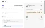 Epic Fits coupon verification screenshot