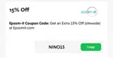 NINO15 coupon verification screenshot