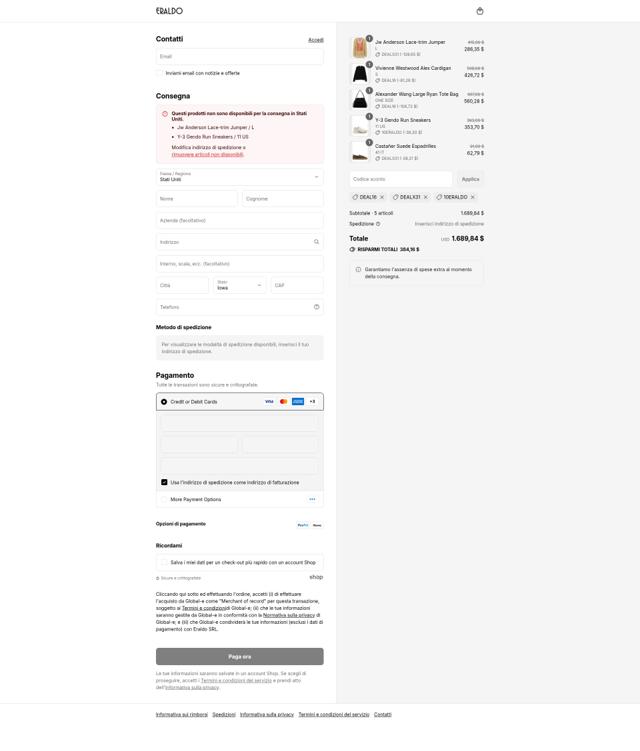 Eraldo checkout page showing Eraldo promo code box | Screenshot taken by SimplyCodes community member on Sep 10, 2025