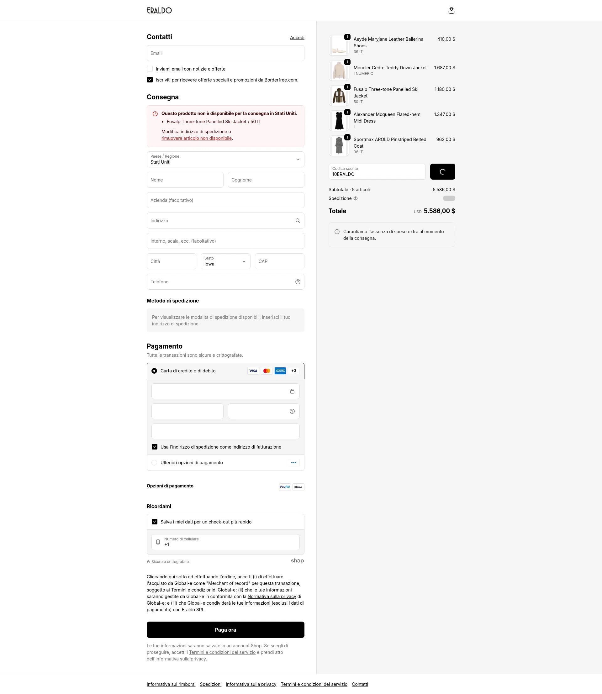 Eraldo checkout page showing Eraldo promo code box | Screenshot taken by SimplyCodes community member on Dec 26, 2025
