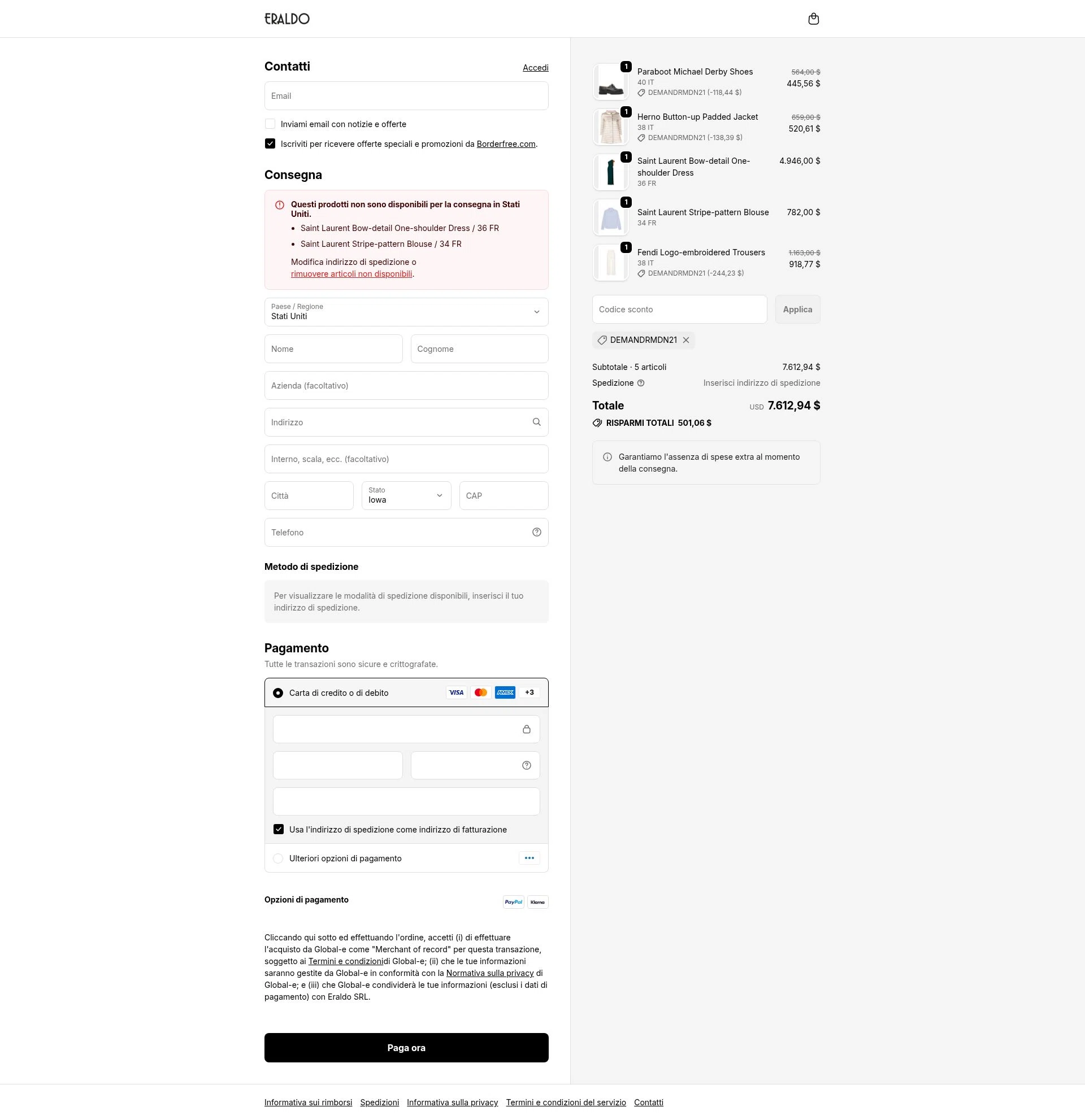 Eraldo checkout page showing Eraldo promo code box | Screenshot taken by SimplyCodes community member on Feb 25, 2026