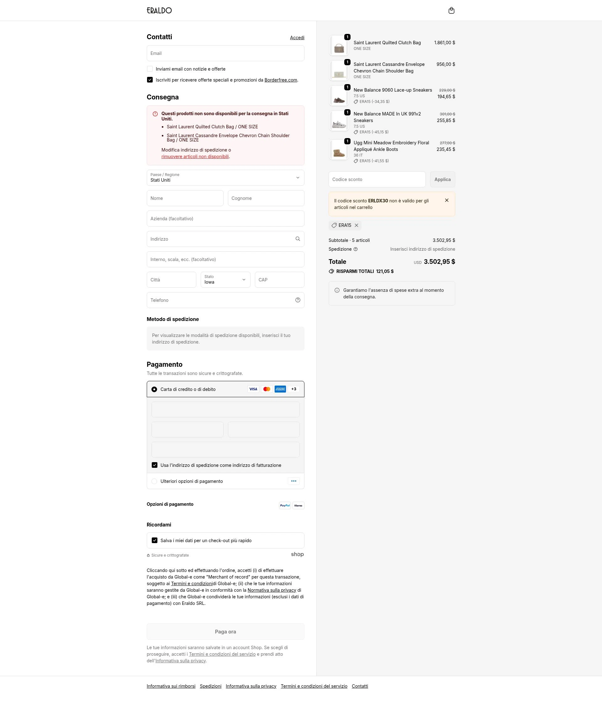 Eraldo checkout page showing Eraldo promo code box | Screenshot taken by SimplyCodes community member on Jan 29, 2026