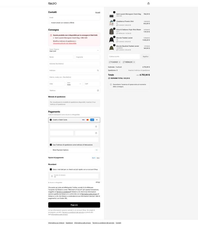 Eraldo checkout page showing Eraldo promo code box | Screenshot taken by SimplyCodes community member on Sep 23, 2025