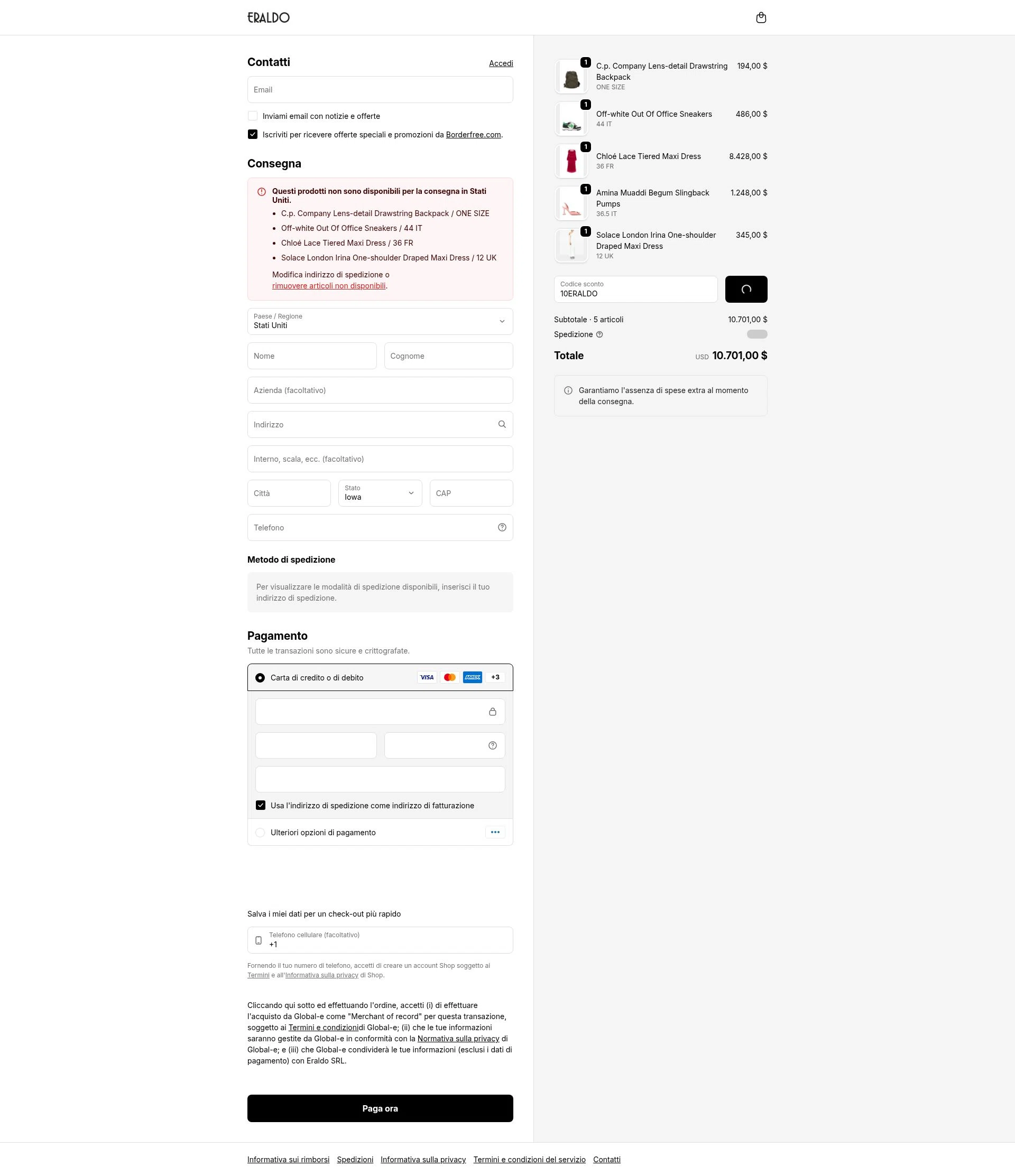 Eraldo checkout page showing Eraldo promo code box | Screenshot taken by SimplyCodes community member on Feb 3, 2026