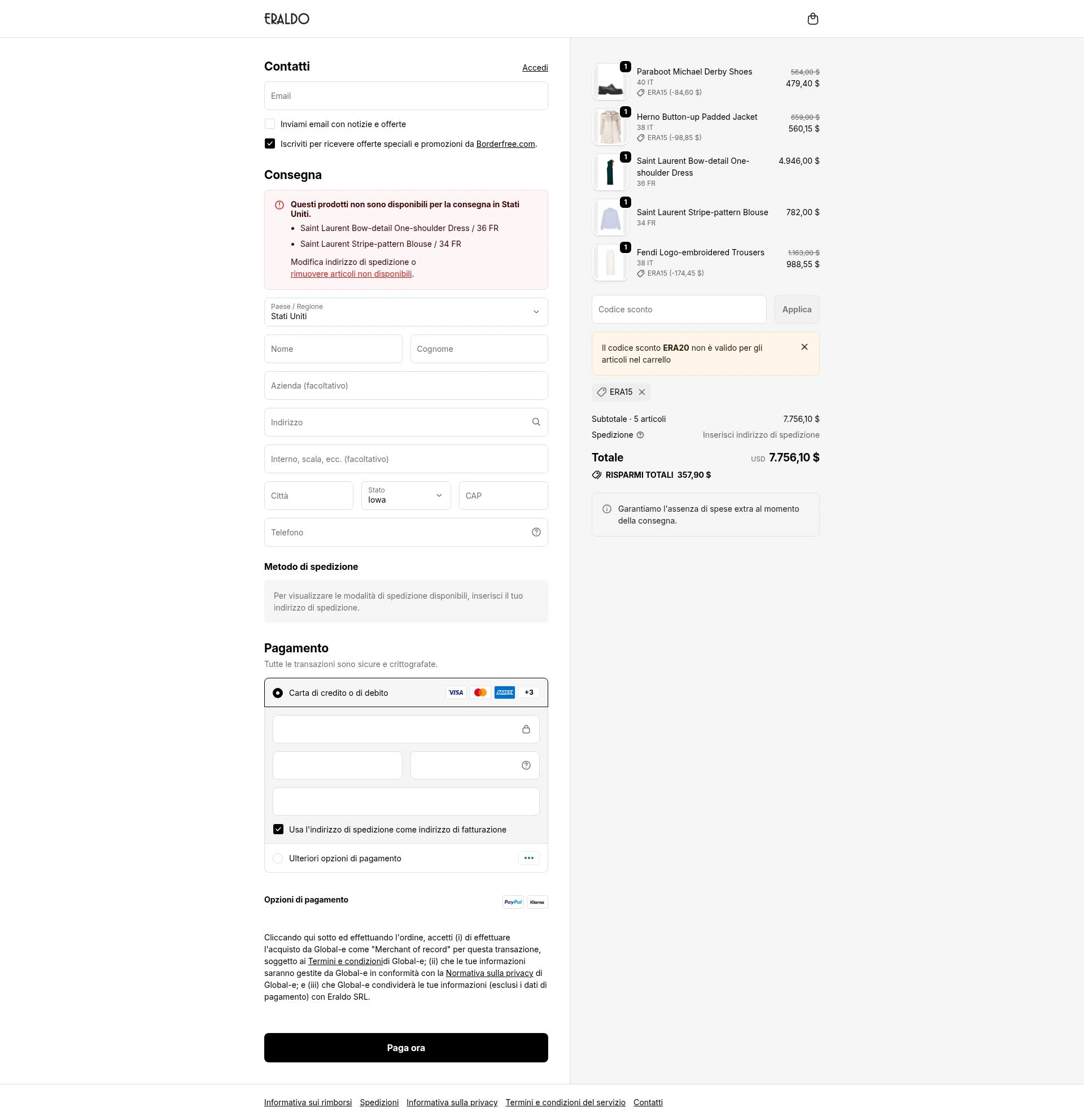Eraldo checkout page showing Eraldo promo code box | Screenshot taken by SimplyCodes community member on Feb 25, 2026