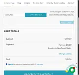 AUTUMN coupon verification screenshot