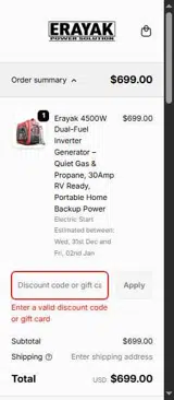 X96WKPXP coupon verification screenshot