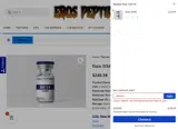 Eros Peptides coupon verification screenshot