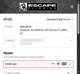 Escape Climbing coupon verification screenshot