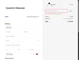 Escentric Molecules US coupon verification screenshot