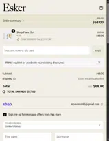 FLY15 coupon verification screenshot