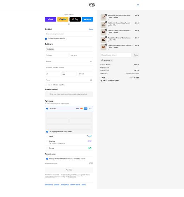 Espiritu checkout page showing Espiritu discount code box | Screenshot taken by SimplyCodes community member on Sep 11, 2025
