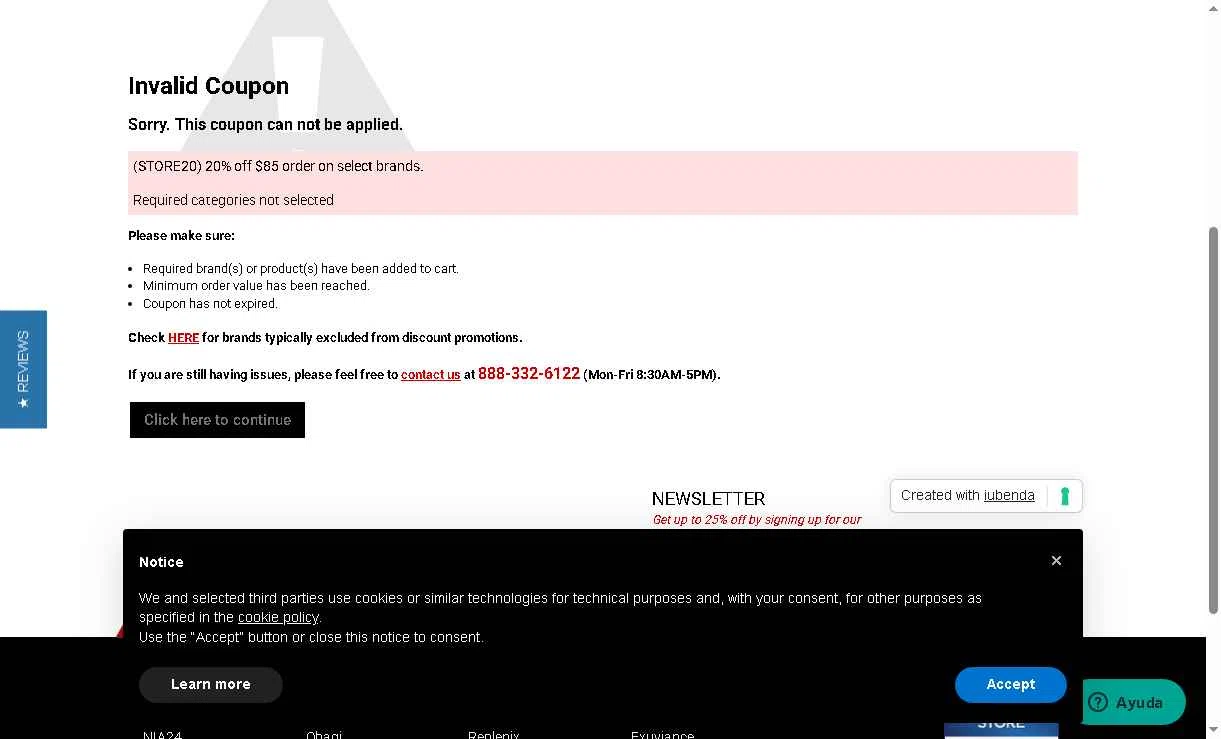 EDCskincare.com checkout page showing EDCskincare.com coupon code box | Screenshot taken by SimplyCodes community member on Dec 27, 2025