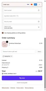 SaveUp10 coupon verification screenshot