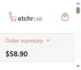 Etchr Lab coupon verification screenshot