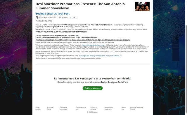 Etix checkout page showing Etix promo code box | Screenshot taken by SimplyCodes community member on Aug 26, 2025
