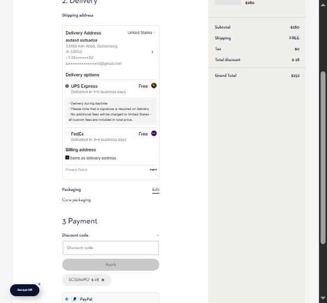 Eton Shirts checkout page showing Eton Shirts promo code box | Screenshot taken by SimplyCodes community member on May 6, 2025