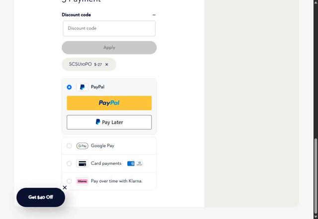 Eton Shirts checkout page showing Eton Shirts promo code box | Screenshot taken by SimplyCodes community member on Aug 1, 2025