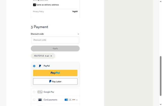 Eton Shirts checkout page showing Eton Shirts promo code box | Screenshot taken by SimplyCodes community member on Aug 23, 2025