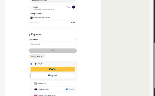 Eton Shirts checkout page showing Eton Shirts promo code box | Screenshot taken by SimplyCodes community member on Sep 2, 2025