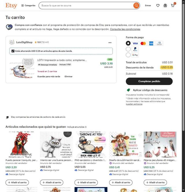 Etsy checkout page showing Etsy coupon code box | Screenshot taken by SimplyCodes community member on Aug 29, 2025