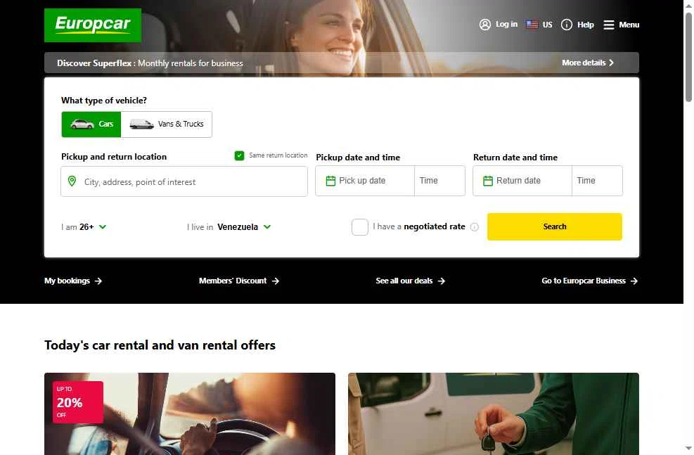 Europcar checkout page showing Europcar coupon code box | Screenshot taken by SimplyCodes community member on Sep 26, 2025