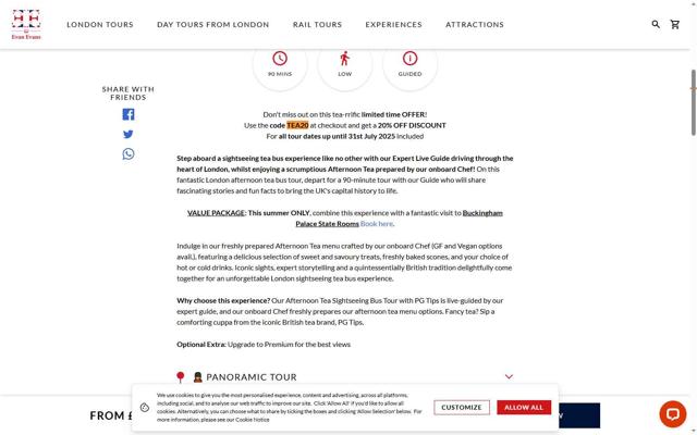 Evan Evans Tours checkout page showing Evan Evans Tours promo code box | Screenshot taken by SimplyCodes community member on Jul 24, 2025