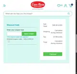 WELCOME10 coupon verification screenshot