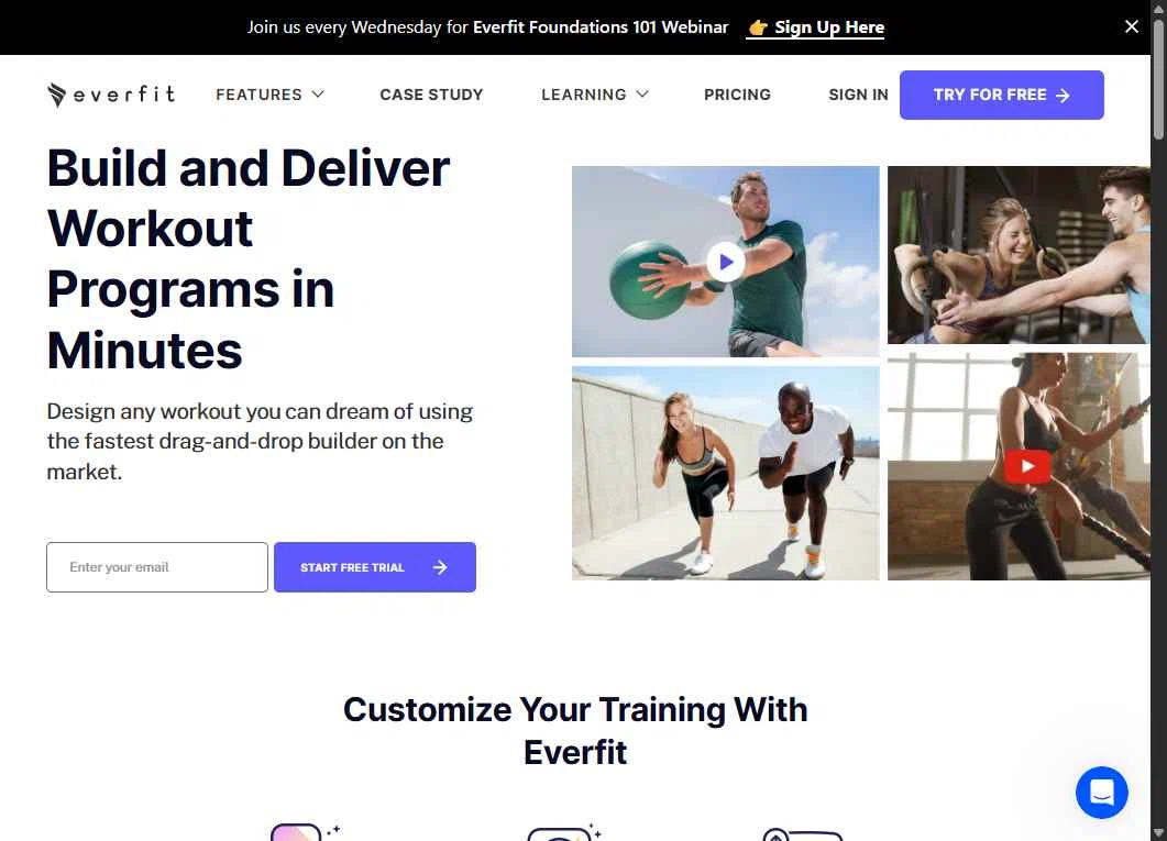 Everfit Software checkout page showing Everfit Software promo code box | Screenshot taken by SimplyCodes community member on Jan 22, 2026
