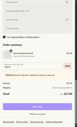 Trim10 coupon verification screenshot