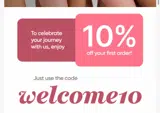 welcome10 coupon verification screenshot