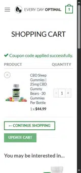 WELCOMEBACK15 coupon verification screenshot