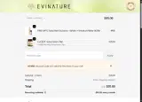 Evinature coupon verification screenshot