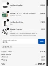 Evogen coupon verification screenshot