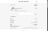 Evogen coupon verification screenshot