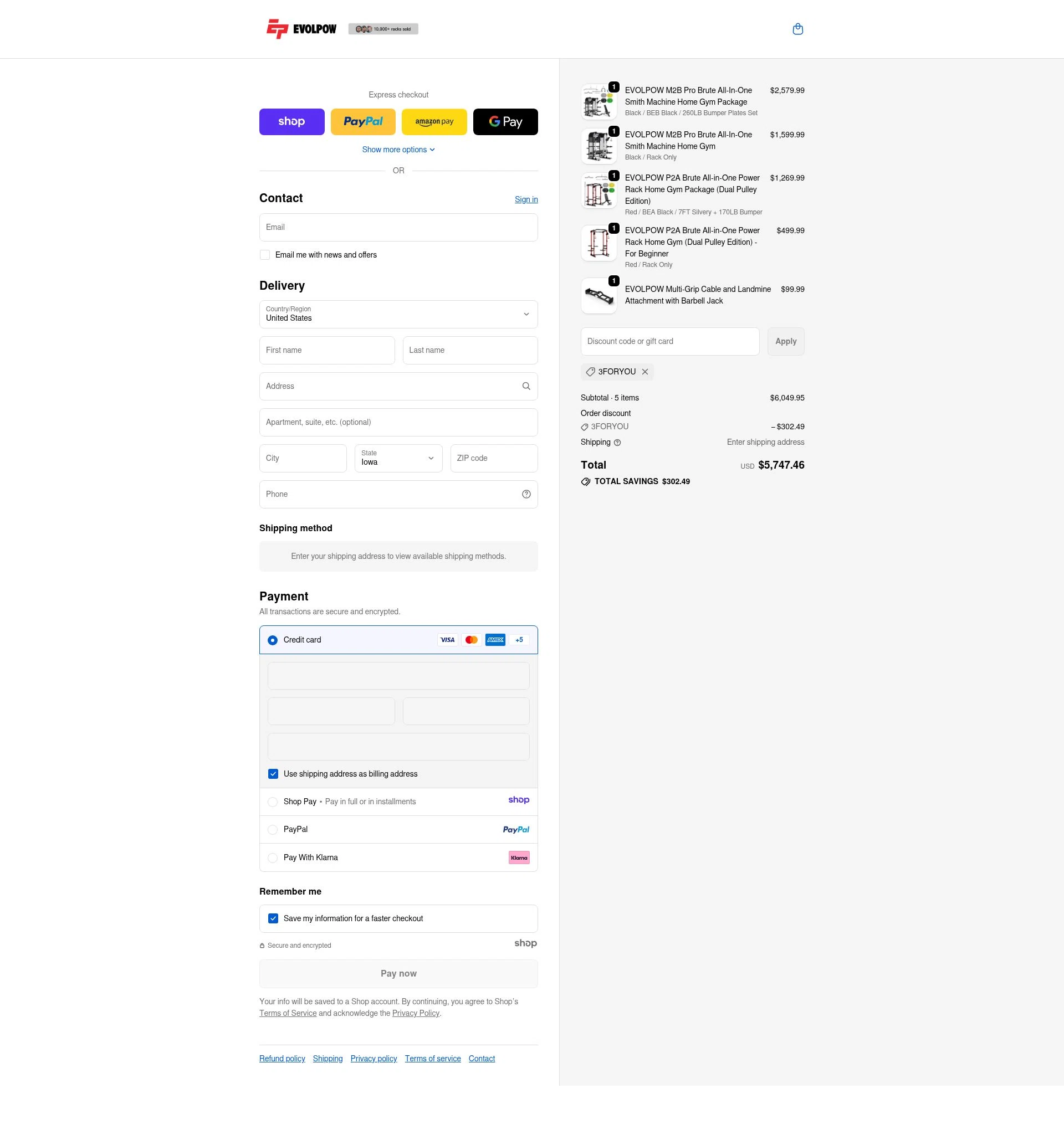 Evolpow checkout page showing Evolpow promo code box | Screenshot taken by SimplyCodes community member on Dec 31, 2025